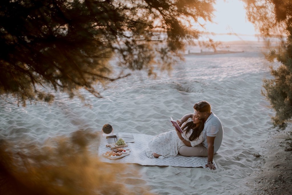 couple on beach