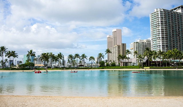 Waikiki Beach - one of the best places to visit in Hawaii.