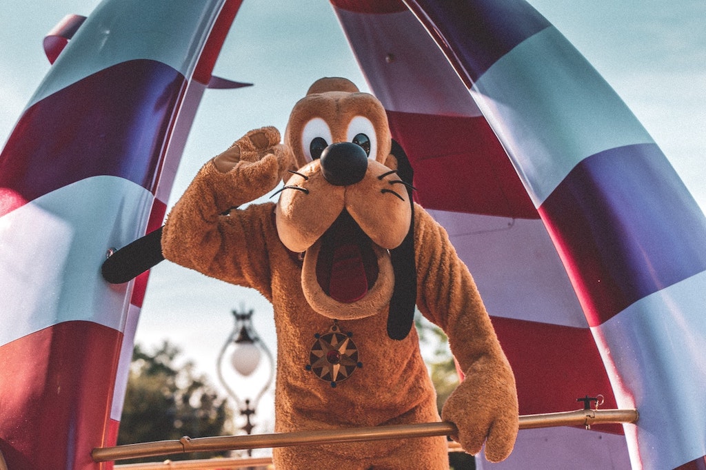 Pluto the Dog at Disney World