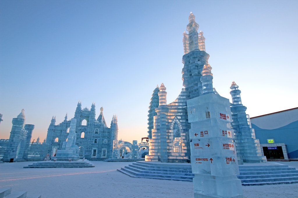 winter ice castle
