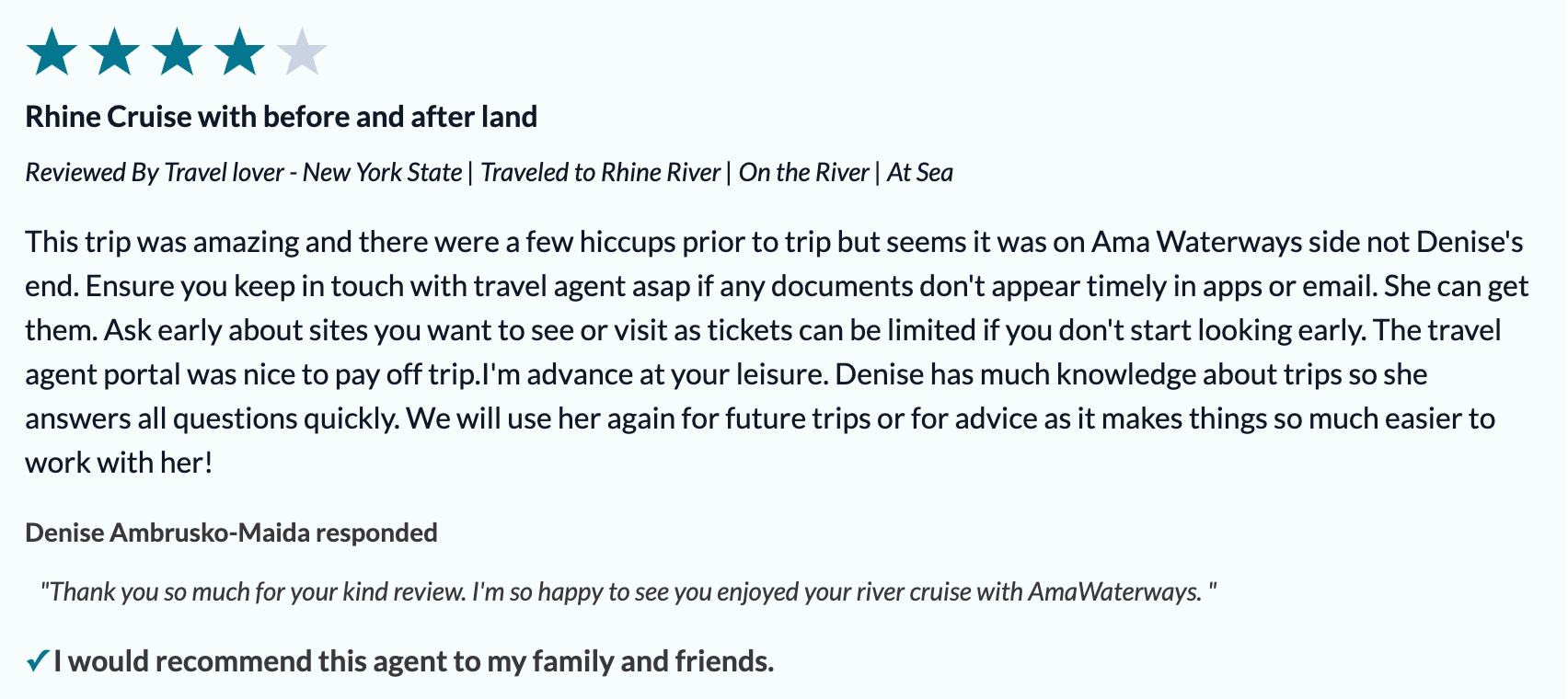 Client Cruise Review 7