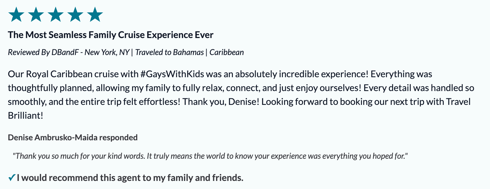 Client Cruise Review 6